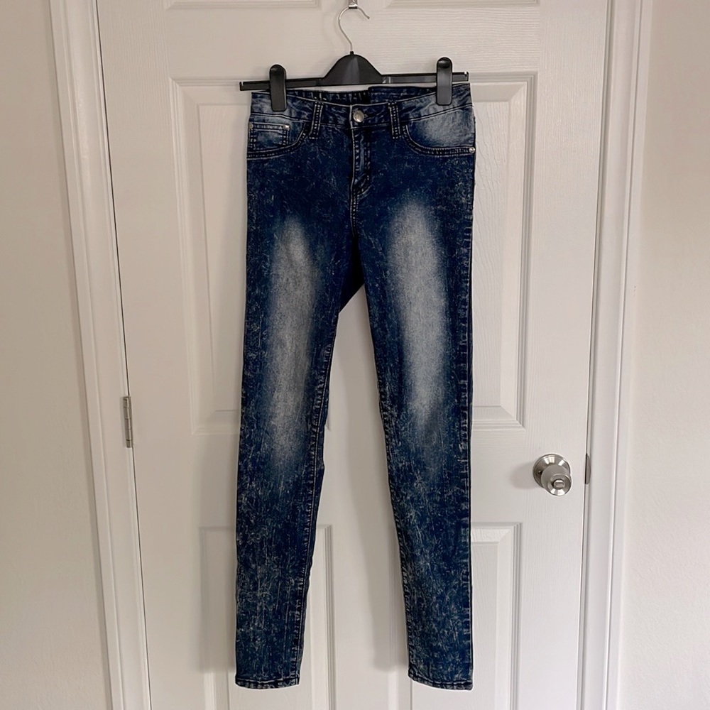 Womens Acid Wash Jeans